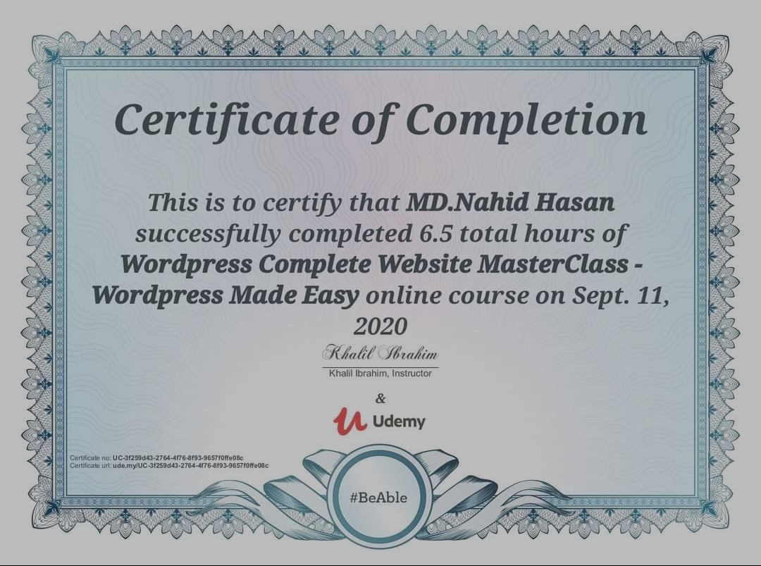 WordPress Complete Website MasterClass